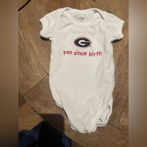University of Georgia Bulldogs Onesie Size 6 Mos